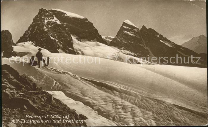 Bergsteigen Klettern Petersgrut Tschingelhorn Breithorn