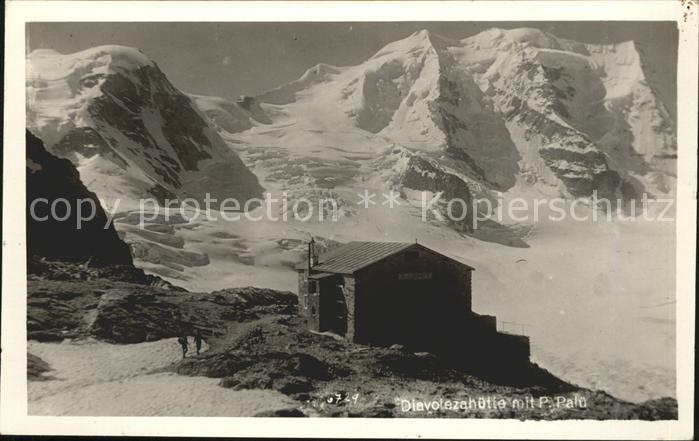 Diavolezzahuette mit Piz Palue