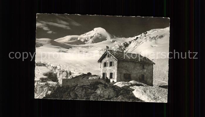 Saas-Fee Touristenhaus Langefluh mit Allalinhorn