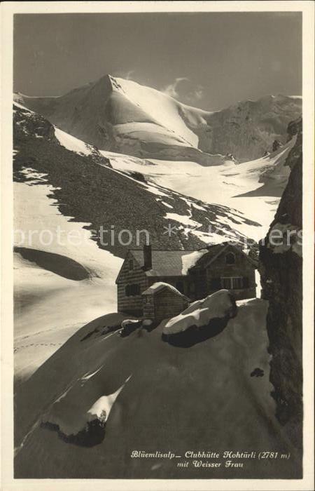 Bluemlisalp BE Clubhuette Hohtuerli mit Weisse Frau