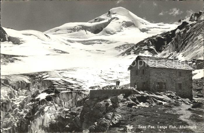 Saas-Fee Berghuette Lange Fluh Allalinhorn