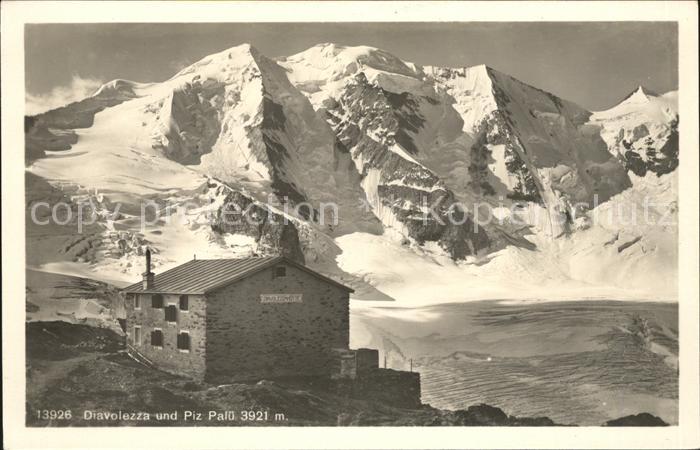 Diavolezzahuette mit Piz Palue