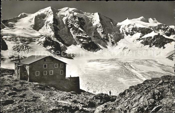 Diavolezzahuette mit Piz Palue und Bellavista