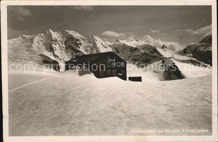 Diavolezzahuette mit Piz Palue
