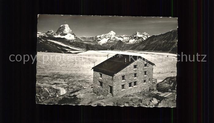 Zermatt VS Monte Rosa Huette Matterhorn Obergabelhorn Gornergletscher
