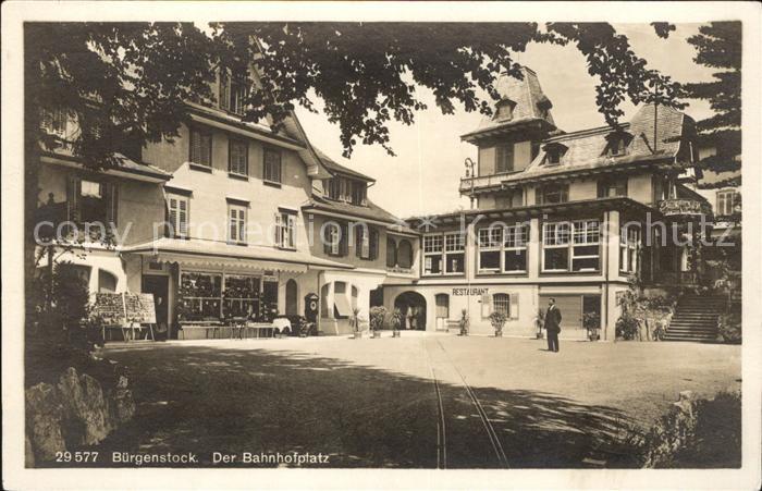 Buergenstock Der Bahnhofplatz