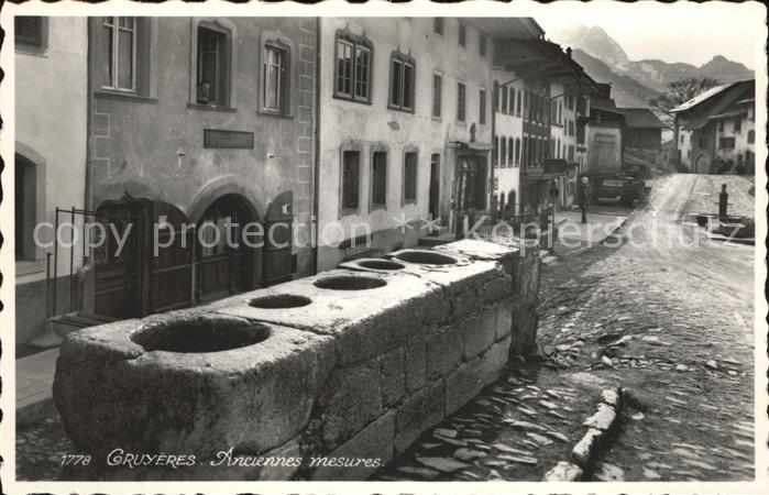 Gruyeres FR Anciennes mesures