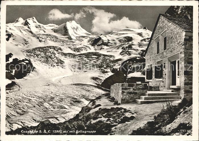 Sellagruppe mit Coazhütte