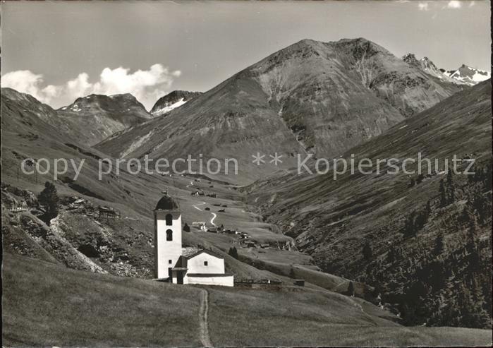 Cresta Avers Hochtal mit Kirchlein