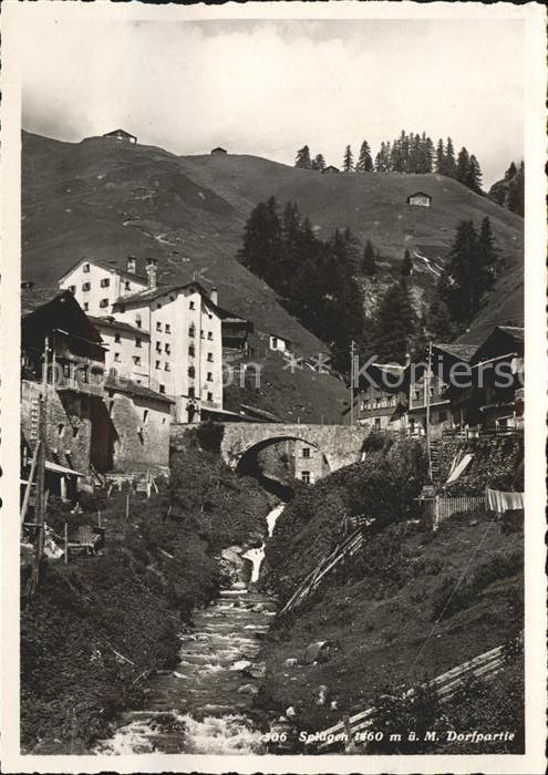 Spluegen GR Dorfpartie