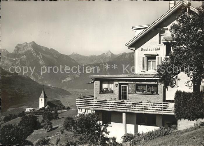 Amden Walensee SG Hotel Restaurant Sonne