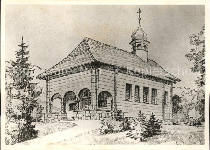 Mueselbach Zeichnung der geplanten Bruder Klaus Kapelle