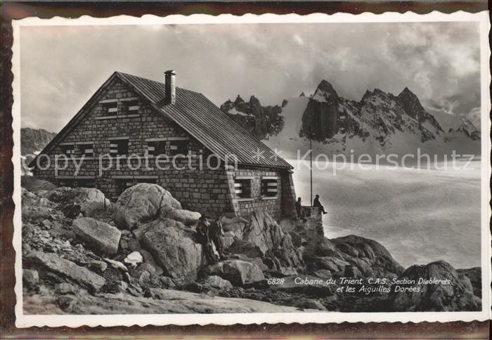Trient Rhone Cabane du Trient et les Aiguilles Dorees