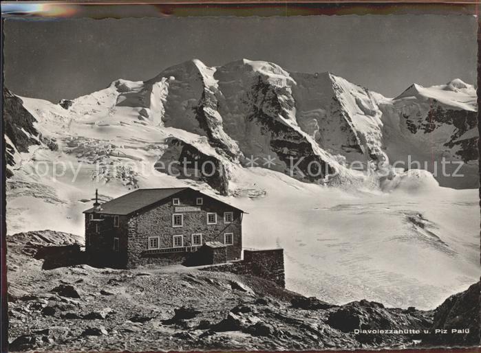 Diavolezzahuette mit Piz Palue