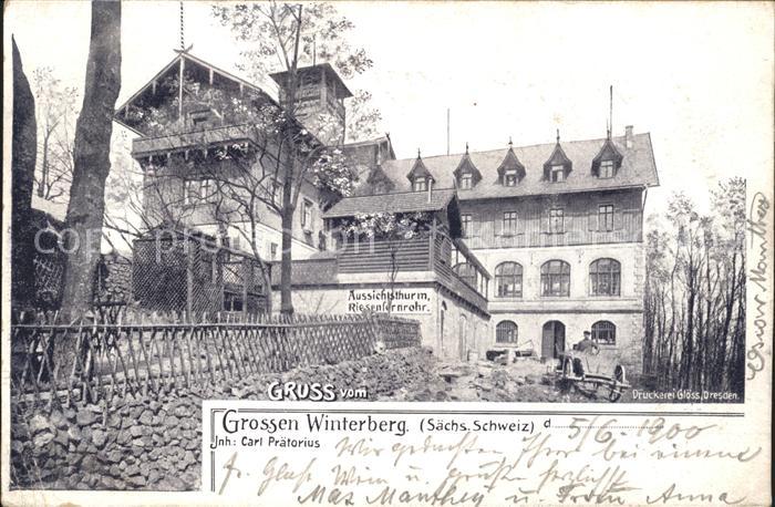 Grosser Winterberg Saechs. Schweiz Aussichtsturm