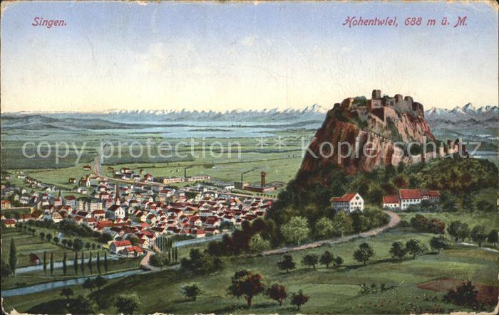 Singen Hohentwiel Totalansicht