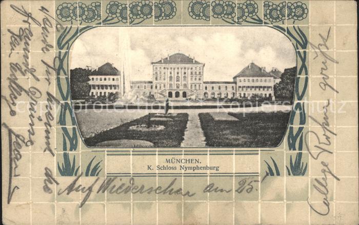 Muenchen Bayern Schloss Nymphenburg