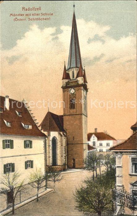 Radolfzell Bodensee Muenster mit alter Schule