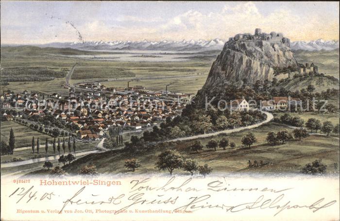 Singen Hohentwiel Panorama Festung