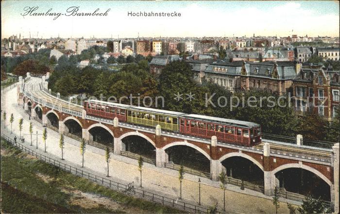 Barmbek Hochbahnstrecke Panorama