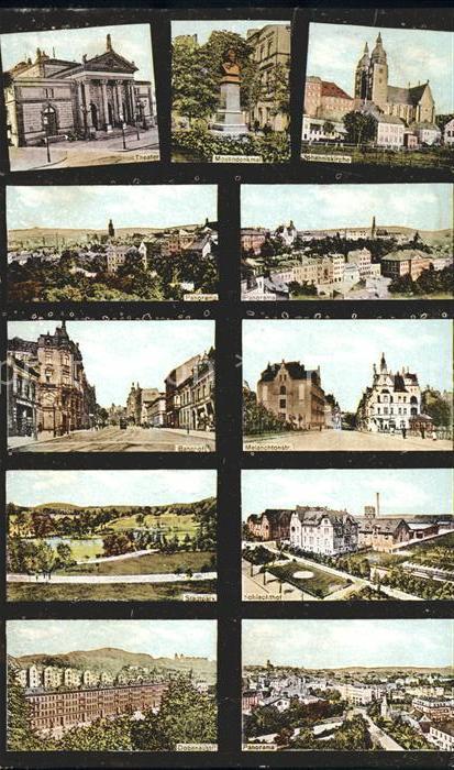 Plauen Vogtland Theater Mosendenkmal Johanniskirche Bahnhof Melanchthonstr Stadt