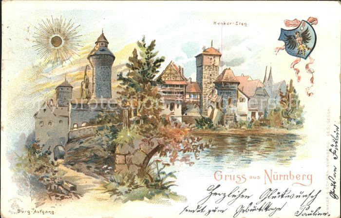 NueRNBERG  CITY Burg Aufgang Henker Steg