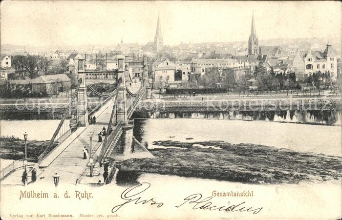 Muelheim Ruhr Gesamtansicht Bruecke