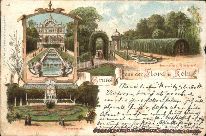 Koeln Rhein Floratempel Laubgaenge Vorderansicht