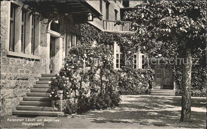 Aegerisee aegerisee Unteraegeri Unter-Aegeri ZG Kuranstalt Laendli Haupteingang