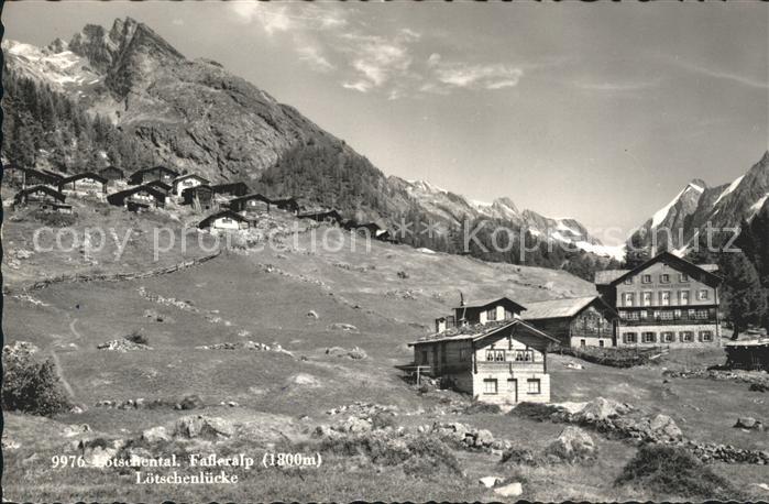 Loetschental Fafleralp Loetschenluecke