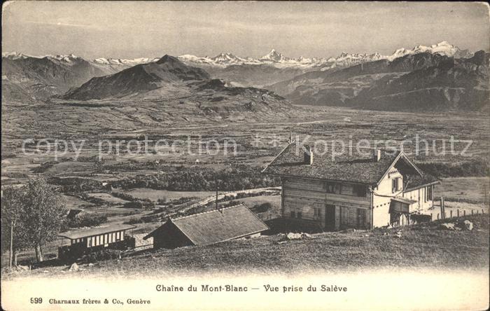 Mont Blanc de Cheilon Saleve Alpen Bergbahn