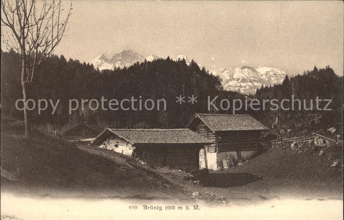 Bruenig BE Huetten Alpen