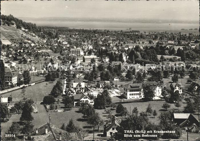 Thal Rheineck SG Krankenhaus Blick Bodensee