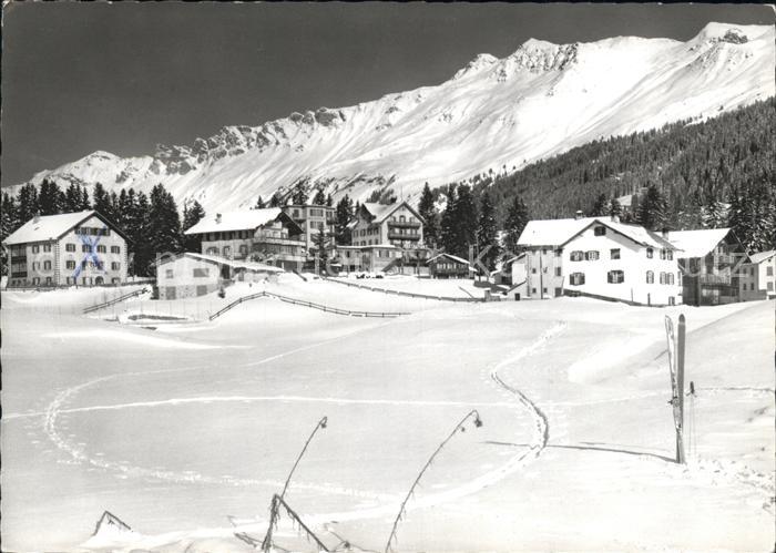 Lenzerheide GR Canols Churerjochkette Ski Skispuren