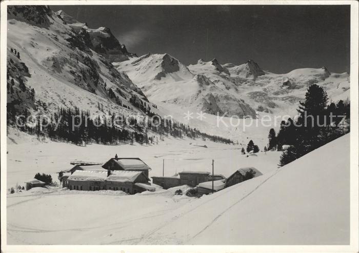 Rosegtal Restaurant Roseggletscher Skispuren