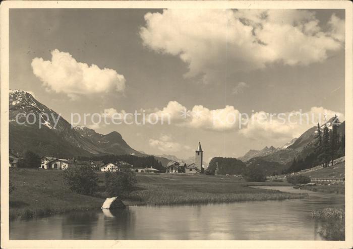Sils Baselgia Ort Kirche