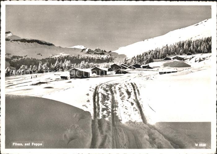 Flims Waldhaus Foppa Skispuren