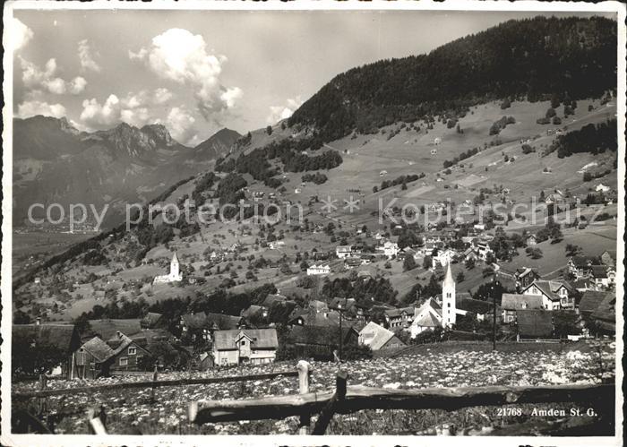 Amden Walensee SG Ortsansicht
