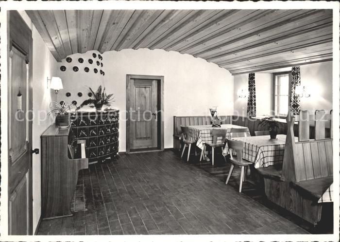 Rigi Scheidegg Berggasthaus Speisesaal