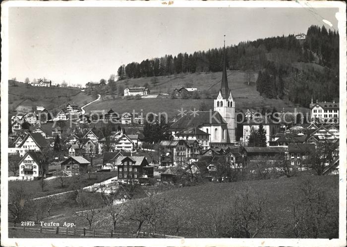 Teufen AR Kirche Ortsansicht