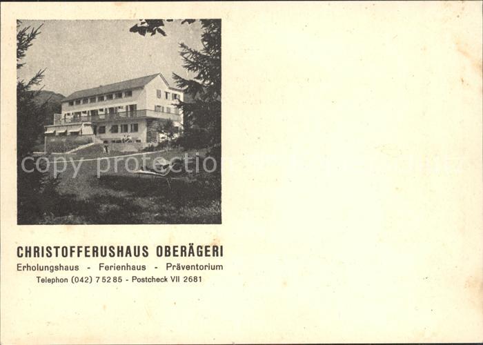 Oberaegeri Christofferushaus Erholungshaus