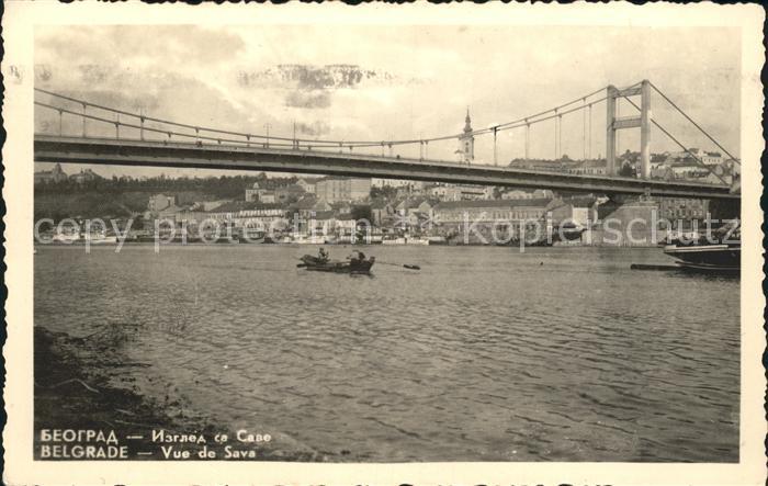 Beograd Belgrad Save Bruecke