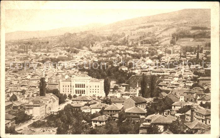 Sarajevo Blick ueber die Stadt