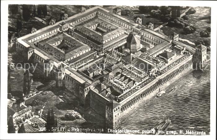 Split Spalato Rekonstrukcija Dioklecijanove Palace B. Hebrarda