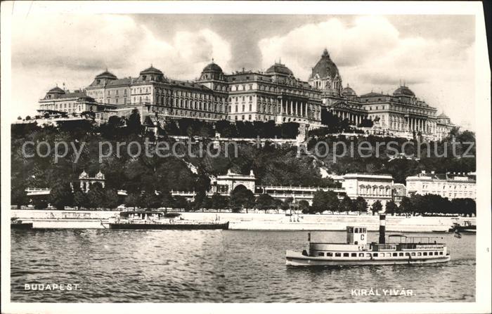 Budapest Königliche Burg Dampfer
