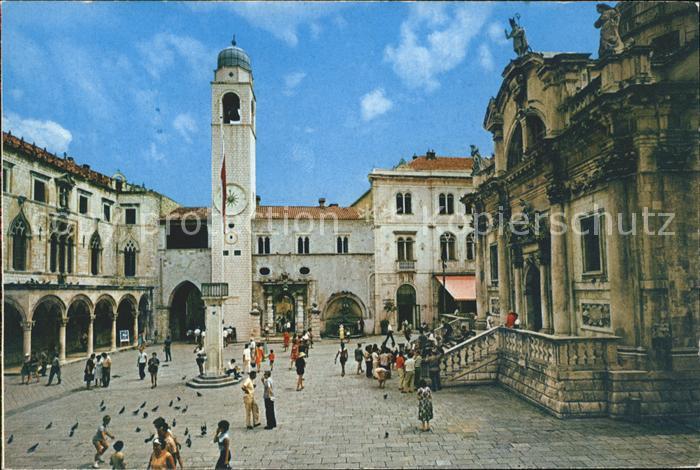 Dubrovnik Ragusa Sponzapalast und Kirche des Hl. Vlaho