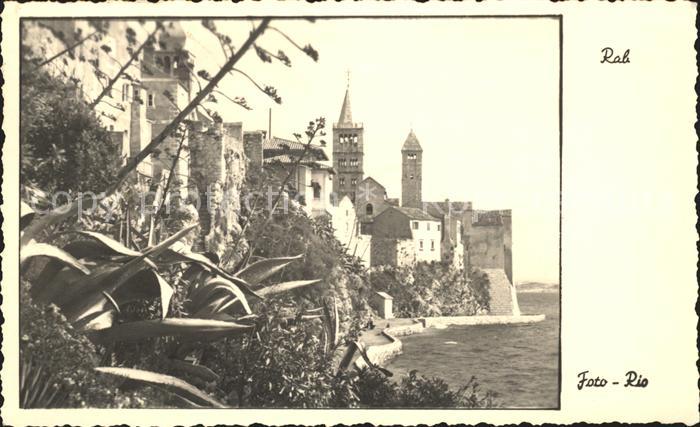 Rab Kroatien Uferpartie Altstadt