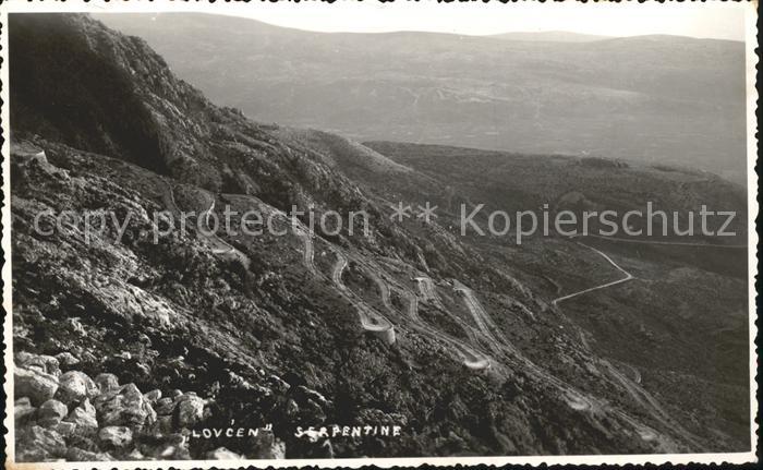 Kotor Montenegro Serpentine Lovcen Gebirge