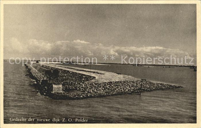 Harderwijk Gedeelte der nieuwe dijk Z. O. Polder Deich