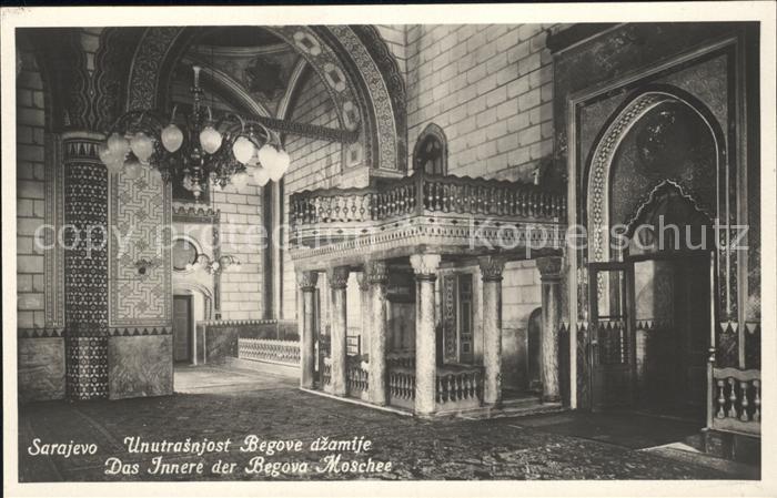 Sarajevo Inneres der Begova Moschee